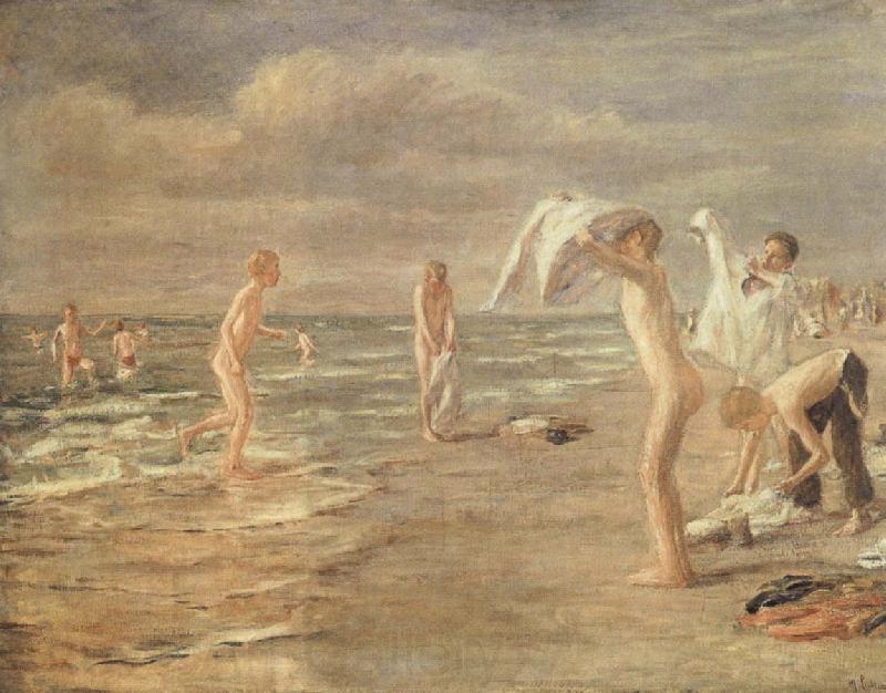 Max Liebermann Boys Bathing Spain oil painting art